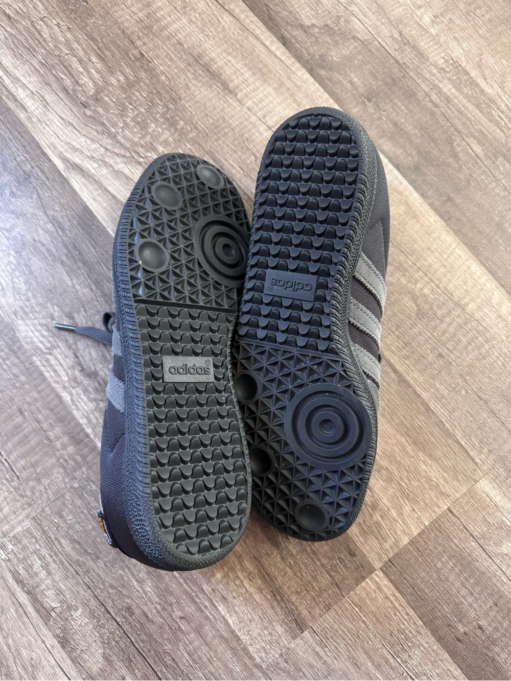 Adidas Gray and Black Suede Sneakers - Picture 4 of 5